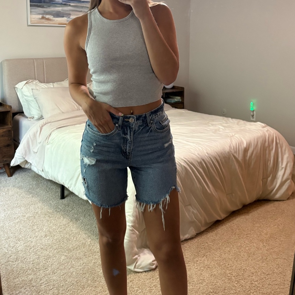 Cotton On Distressed Denim Shorts